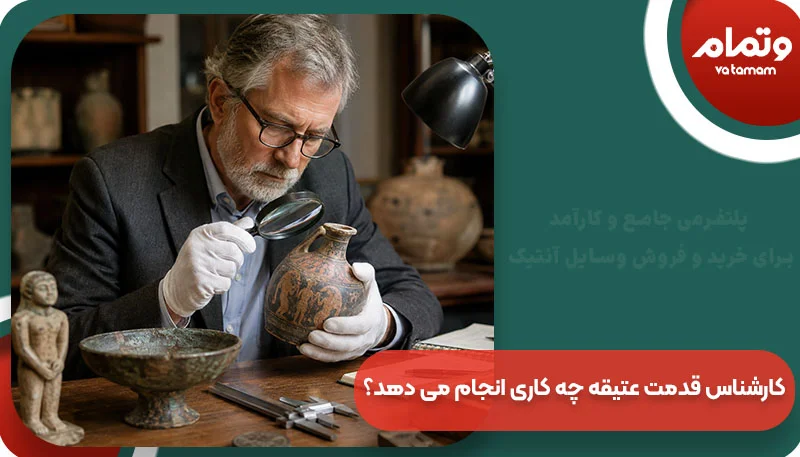 کارشناس قدمت عتیقه چه کاری انجام می دهد؟